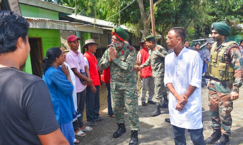 Assam Rifles reviews flood impact in Tizit and promises aid