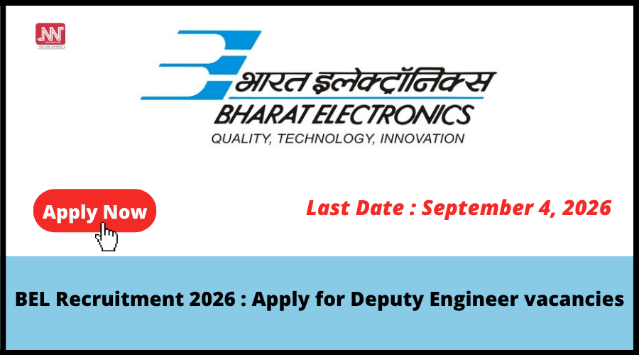 BEL invites applications for 2 deputy engineer posts in 2026