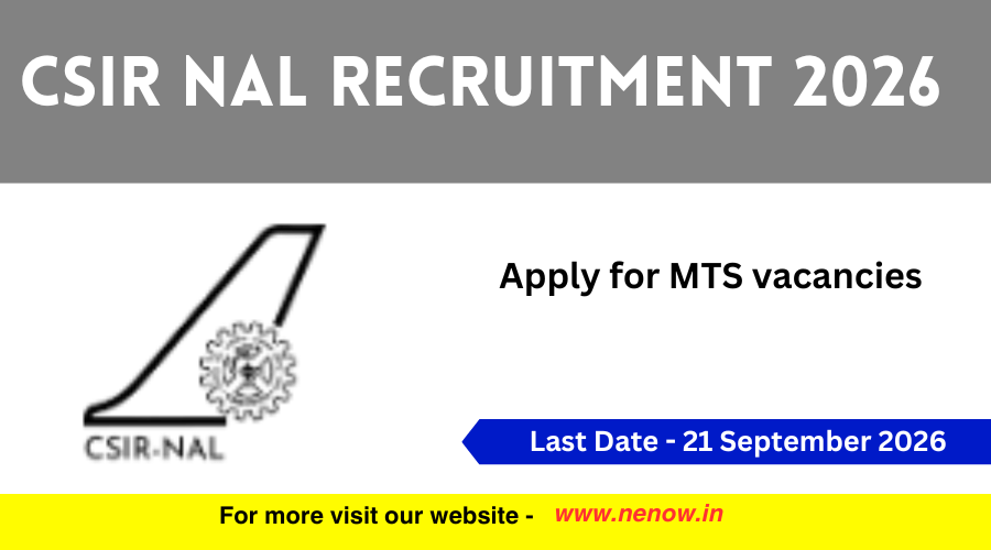 CSIR National Aerospace Laboratories invites applications for six multi-tasking staff posts in 2026