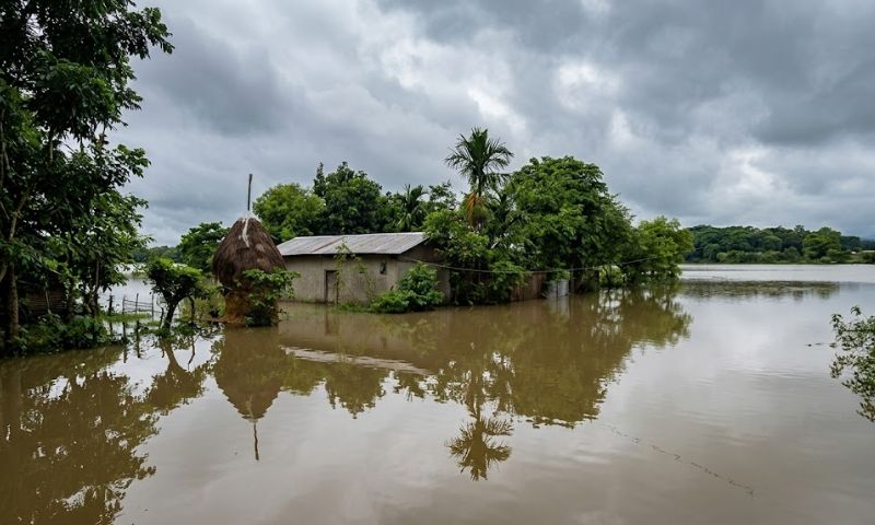 Diju River overflows again, fresh floods affect Nagaon’s Amoni Revenue Circle