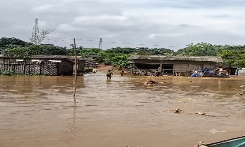 Heavy rain causes flooding in Ledo, Assam, raising concerns over illegal coal mining