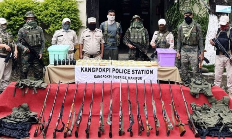 Major arms cache seized in Kangpokpi as RPF/PLA cadre arrested in Manipur