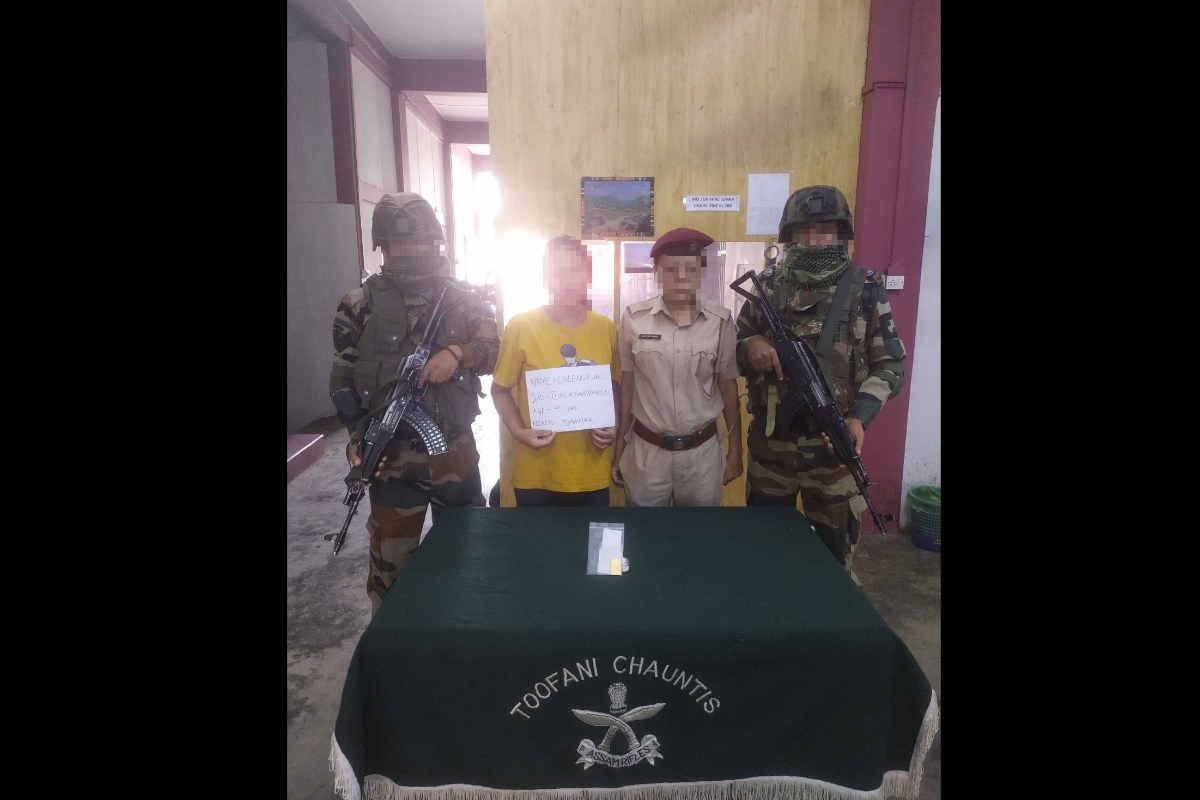 Myanmar woman arrested in Aizawl with gold biscuit worth Rs 13.06 lakh