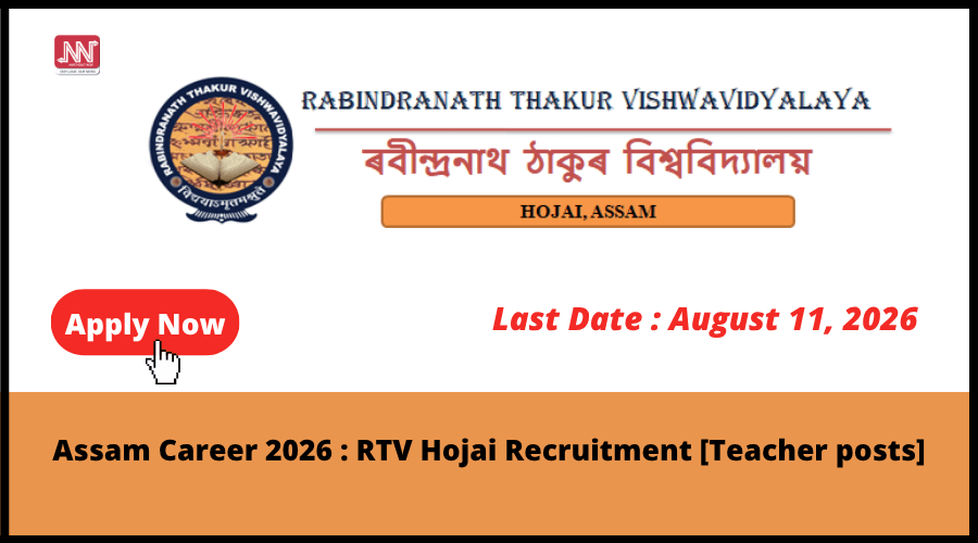 RTV Hojai invites applications for one contractual teacher position in 2026