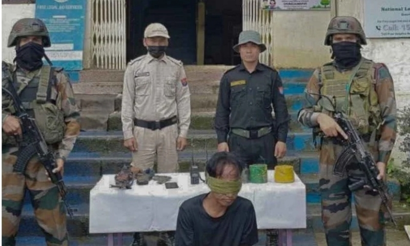 Self-styled UNKA-Hmar army chief arrested in Manipur with arms and explosives