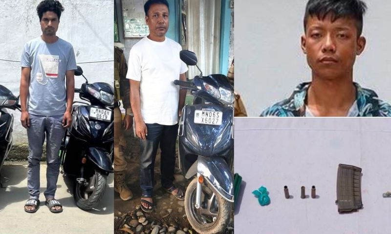 Six arrested and arms recovered in Manipur security operations
