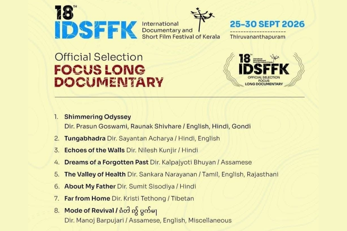 Three Assamese documentaries chosen for Focus Long Documentary section at IDSFFK 2026